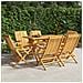 Sedie Da Giardino Pieghevoli 6pz 61x67x90cm Legno Massello Teak - Foto miniatura 1