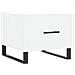 Tavolino Da Salotto Bianco 50x50x40 Cm In Legno Multistrato - Foto miniatura 2