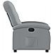Poltrona Reclinabile In Tessuto Grigio Chiaro - Foto miniatura 5