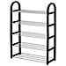Scarpiera Slim Salvaspazio 5 Ripiani Porta Scarpe Ingresso Casa 50x20x77 Nero - Foto miniatura 2