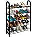 Scarpiera Slim Salvaspazio 5 Ripiani Porta Scarpe Ingresso Casa 50x20x77 Nero - Foto miniatura 1