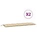 Cuscini Panca Da Giardino 2pz Beige 180x50x7 Cm Tessuto Oxford - Foto miniatura 2