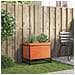 Fioriera Giardino Marrone Cera 60x50x40 Cm Legno Massello Pino - Foto miniatura 3