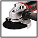 Smerigliatrice 850 Watt Con Borsa Porta Attrezzi E Impugnatura Supplementare Regolabile Tc-ag Einhell - Foto miniatura 5