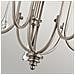 Lampadario Classico Karlee Acciaio Peltro Classico Cristallo 5 Luci E14 - Foto miniatura 3