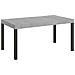 Tavolo Allungabile 90x120/224 Cm Everyday Premium Cemento Telaio Antracite - Foto miniatura 1