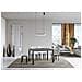 Tavolo Allungabile 90x120/224 Cm Everyday Premium Cemento Telaio Antracite - Foto miniatura 4