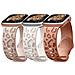 Set Di 3 Braccialetti In Silicone Con Stampa Leopardata Apple Watch 42 Mm Impermeabile - Foto miniatura 1