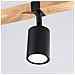 Sollux Lighting Lampada Da Soffitto Fager 3 Nero Sl.1345 - Scandinavo Lampade Da Soffitto Nero/legno Naturale 17.2x54x6 Cm - Foto miniatura 7