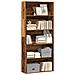 Libreria Legno Antico 80x30x189 Cm In Legno Multistrato - Foto miniatura 3