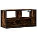 Mobile Tv Rovere Fumo 80x31x39,5 Cm Legno Multistrato E Metallo - Foto miniatura 2
