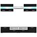 Lusso Casadino -  Set Parete Attrezzata Porta Tv Con Luci Led 5 Pz Nero Lucido - Foto miniatura 2