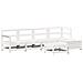 Set Divani Da Giardino 6 Pz Bianco In Legno Massello Di Pino - Foto miniatura 1