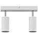 Faretto da soffitto 2 vie regolabile bianco GU10 - Foto miniatura 5