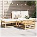 Set Salotto da Giardino 4pz con Cuscini Legno Massello Acacia - Foto miniatura 2
