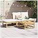 Set Salotto da Giardino 4pz con Cuscini Legno Massello Acacia - Foto miniatura 3