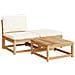 Set Salotto da Giardino 4pz con Cuscini Legno Massello Acacia - Foto miniatura 4