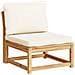 Set Salotto da Giardino 4pz con Cuscini Legno Massello Acacia - Foto miniatura 5