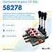 Distributore Idraulico Da 1/2"" A 3 Leve Doppio Effetto 80l - Foto miniatura 3