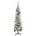 Albero di Natale snodato Bianco 150 cm PVC - Foto miniatura 3