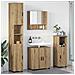 Set di mobili per il bagno con porta 4 pcs rovere artigianale - Foto miniatura 2