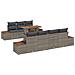Set Divano da Giardino 8 pcs Grigio Poly Rattan - Foto miniatura 1