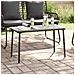 Tavolo da Giardino Nero 80 x 40 x 45.5 cm Poly Rattan - Foto miniatura 2