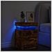 Comodino con Luci LED Rovere Fumo 35x39x55 cm - Foto miniatura 4