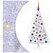 Albero di Natale artificiale Bianco 120 cm PVC e Acciaio - Foto miniatura 1