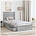 Letto con Contenitore con testiera Grigio Sonoma 90 x 200 cm - Foto miniatura 3