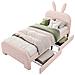 Letto Per Bambini A Forma Di Coniglio, Imbottito In Lana D'agnello - Foto miniatura 1