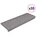Tappeti Autoadesivi Scale Aspetto Sisal 30 pz 65x21x4cm Argento - Foto miniatura 1