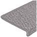 Tappeti Autoadesivi Scale Aspetto Sisal 30 pz 65x21x4cm Argento - Foto miniatura 7