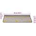 Tappeti Autoadesivi Scale Aspetto Sisal 30 pz 65x21x4cm Argento - Foto miniatura 8