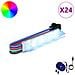 Striscia LED 12 pcs Nero e Multicolore 1745 mm Rame e plastica - Foto miniatura 2