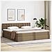 Letto con contenitore e LED con led Grigio chiaro 200 x 200 cm - Foto miniatura 2