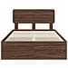 Struttura del letto con cassetto Rovere Marrone 135 x 190 cm - Foto miniatura 8
