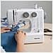 Macchina Da Cucire P135, 45 Punti, Asola Automatica In 4 Fasi, Infila Ago Automatico, Zigzag Elastico, Doppia Velocità E Luce Integrata Per Riparazioni E Lavori Creativi - Foto miniatura 4
