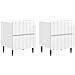 Armadio da Notte 2 pcs Bianco Lucido 43 x 34,5 x 49,5 cm - Foto miniatura 1