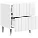 Armadio da Notte 2 pcs Bianco Lucido 43 x 34,5 x 49,5 cm - Foto miniatura 4