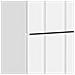 Armadio da Notte 2 pcs Bianco Lucido 43 x 34,5 x 49,5 cm - Foto miniatura 8