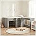 Letto alto per bambini con scrivania 2 pz Sonoma grigio - Foto miniatura 2