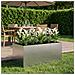 Vaso da giardino Argento 120 x 80 x 60 cm Acciaio Inox - Foto miniatura 2