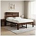 Letto matrimoniale con testiera ROSTOCK Marrone Scuro - Foto miniatura 6