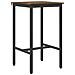 Tavolo da bar 52 x 52 x 90 cm Legno ingegnerizzato Rovere Fumo - Foto miniatura 1