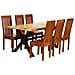 Set Tavolo Da Pranzo 7 Pz Legno Massello Di Acacia E Mango - Foto miniatura 1