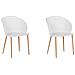 Set Di 2 Sedie Da Pranzo Bianche Blaykee - Foto miniatura 10