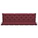 Cuscini per Panca 2 pz Rosso Vino 200x50x7 cm in Tessuto Oxford - Foto miniatura 2