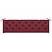 Cuscini per Panca 2 pz Rosso Vino 200x50x7 cm in Tessuto Oxford - Foto miniatura 3