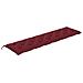 Cuscini per Panca 2 pz Rosso Vino 200x50x7 cm in Tessuto Oxford - Foto miniatura 4